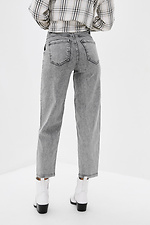 Kurze graue Jeans mit mittlerer Leibhöhe  4009294 Foto №3