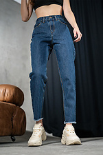 Джинсы мом женские зауженые Denim Mom Синие Teamv 8034294 фото №2
