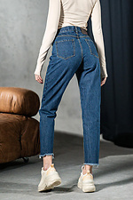 Джинсы мом женские зауженые Denim Mom Синие Teamv 8034294 фото №3