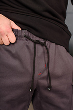 Джинсовые штаны джоггеры на манжетах с накладными карманами GEN 8000295 фото №8