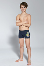 Подростковые хлопковые трусы-шорты для мальчика Cornette 2026296 фото №1