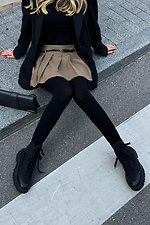 Schwarze, schlichte Strumpfhose M-SOCKS 2040296 Foto №4