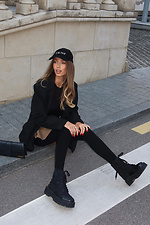 Чорні колготки однотонні M-SOCKS 2040296 фото №5