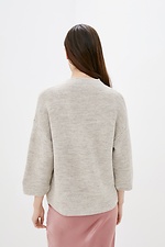 Knitted oversized jumper with 3/4 sleeves Sewel 4038296 photo №3