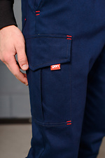 Джинсовые штаны джоггеры на манжетах с накладными карманами GEN 8000296 фото №5