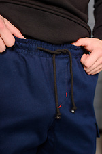 Джинсовые штаны джоггеры на манжетах с накладными карманами GEN 8000296 фото №7