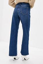 Blaue Flare-Jeans mit hoher Taille  4009297 Foto №3