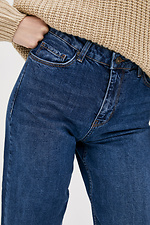 Niebieskie jeansy typu flare z wysokim stanem  4009297 zdjęcie №4