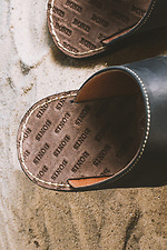 Men's summer leather flip-flops Bonis Original 27 black  2505299 photo №3