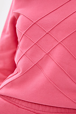 Трикотажная кофта 211403 розового цвета в спортивном стиле Garne 3037299 фото №4