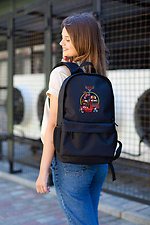 Casual School Backpack For Girls With Cars Print Black Without 8055299 photo №2