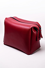 Red eco-leather cosmetic bag  8046300 photo №3