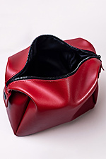 Red eco-leather cosmetic bag  8046300 photo №4