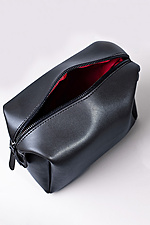 Black eco-leather cosmetic bag  8046301 photo №2