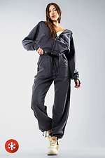Warmer Damen-Trainingsanzug mit übergroßem Reißverschluss Francis Graphite Teamv 8034302 Foto №2