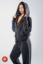 Warmer Damen-Trainingsanzug mit übergroßem Reißverschluss Francis Graphite Teamv 8034302 Foto №5