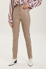Деловые зауженные брюки CKIHHI-NICE-B со стрелками из кожзама Garne 3039303 фото №1