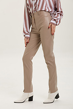 Деловые зауженные брюки CKIHHI-NICE-B со стрелками из кожзама Garne 3039303 фото №2