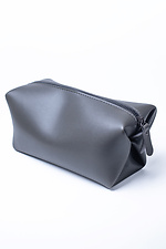 Gray eco-leather cosmetic bag  8046303 photo №1