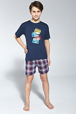Bawełniana piżama młodzieżowa na lato z szortami Cornette 2026304 zdjęcie №1