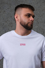 Übergroßes Herren-T-Shirt mit Aufdruck „Without Mistake“ in Weiß Without 8049304 Foto №5