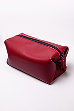 Косметичка из экокожи красного цвета 8046305 фото №4