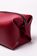 Косметичка из экокожи красного цвета 8046305 фото №5