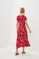 Длинное хлопковое платье FIELD под пояс с короткими рукавами и широкой юбкой Garne 3038306 фото №3