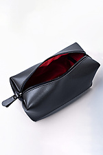 Schwarze Kosmetiktasche aus Öko-Leder  8046306 Foto №4
