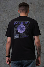 Мужская Оверсайз Футболка С Принтом Without Moon Black Without 8049306 фото №2