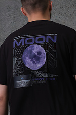 Мужская Оверсайз Футболка С Принтом Without Moon Black Without 8049306 фото №6