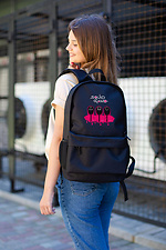 Freizeit-Schulrucksack für Mädchen mit Tintenfischspiel-Aufdruck schwarz Without 8055307 Foto №2