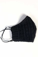 Two-layer GLAMUR face mask in black lace Garne 3500308 photo №4