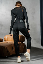 Mom Women's Cotton Trousers Mom Black Teamv 8034308 photo №2