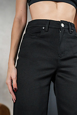 Mom Women's Cotton Trousers Mom Black Teamv 8034308 photo №7