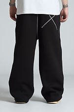Horned Oversized Sweatpants Black OGONPUSHKA 8043310 photo №4