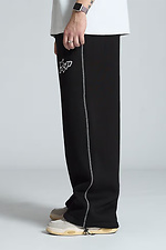 Horned Oversized Sweatpants Black OGONPUSHKA 8043310 photo №6