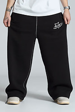 Horned Oversized Sweatpants Black OGONPUSHKA 8043310 photo №7