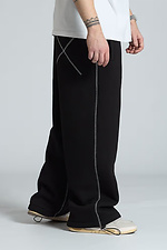 Horned Oversized Sweatpants Black OGONPUSHKA 8043310 photo №12