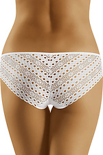 High rise white lace embroidered panties WOLBAR 4024311 photo №2