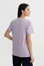 Damen-T-Shirt aus Baumwolle mit patriotischem Aufdruck Garne 9000311 Foto №4