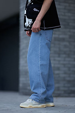 Übergroße Booty-Jeans für Herren in Blau OGONPUSHKA 8043312 Foto №3