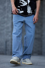 Übergroße Booty-Jeans für Herren in Blau OGONPUSHKA 8043312 Foto №9