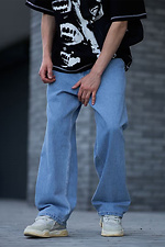 Men's Oversized Booty Jeans Blue OGONPUSHKA 8043312 photo №10