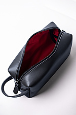 Косметичка з екошкіри чорного кольору 8046312 фото №2