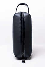 Косметичка з екошкіри чорного кольору 8046312 фото №4