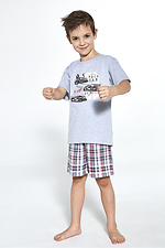 Bawełniana piżama na lato ze spodenkami dla chłopca Cornette 2026313 zdjęcie №1