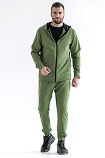 Herren-Trainingsanzug mit Reißverschluss Sport 2 Khaki Teamv 8034314 Foto №1