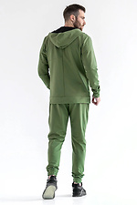 Herren-Trainingsanzug mit Reißverschluss Sport 2 Khaki Teamv 8034314 Foto №2