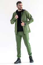 Herren-Trainingsanzug mit Reißverschluss Sport 2 Khaki Teamv 8034314 Foto №3